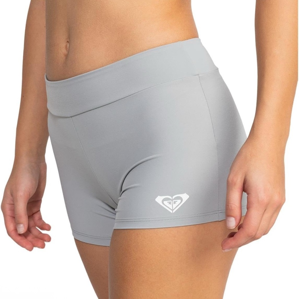 NWT Roxy Gray Beach Biker Volleyball Workout Short - S - Picture 3 of 5